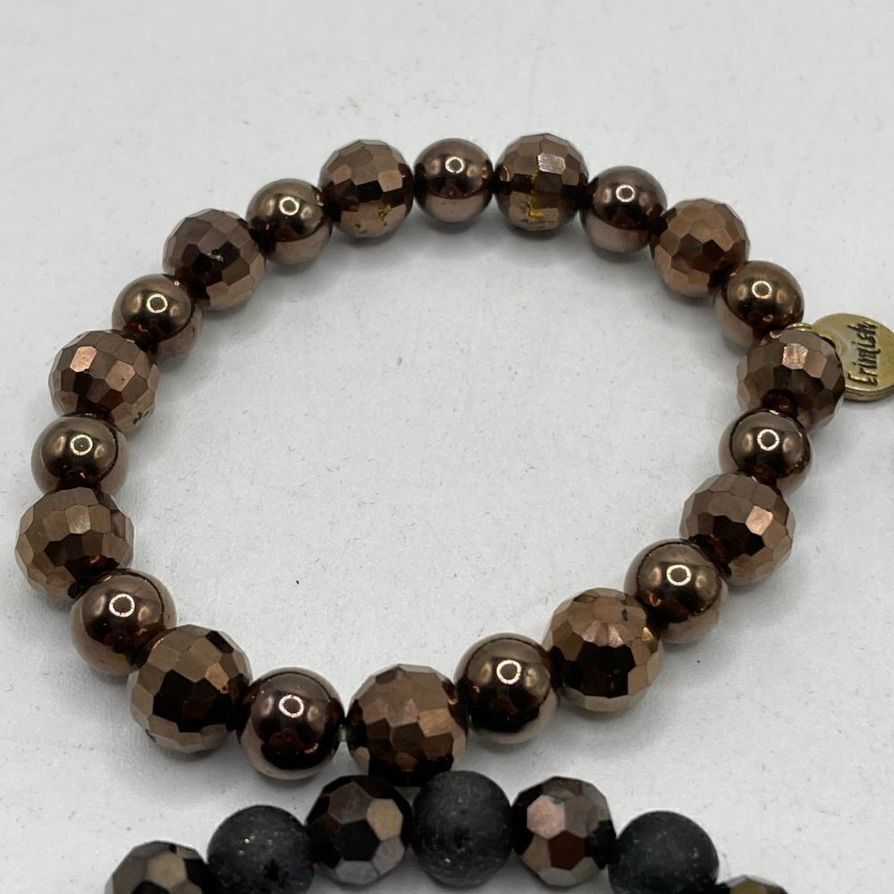 Erimish Beaded Stretch Bracelets Set of Nine OS One Size - Picture 10 of 10